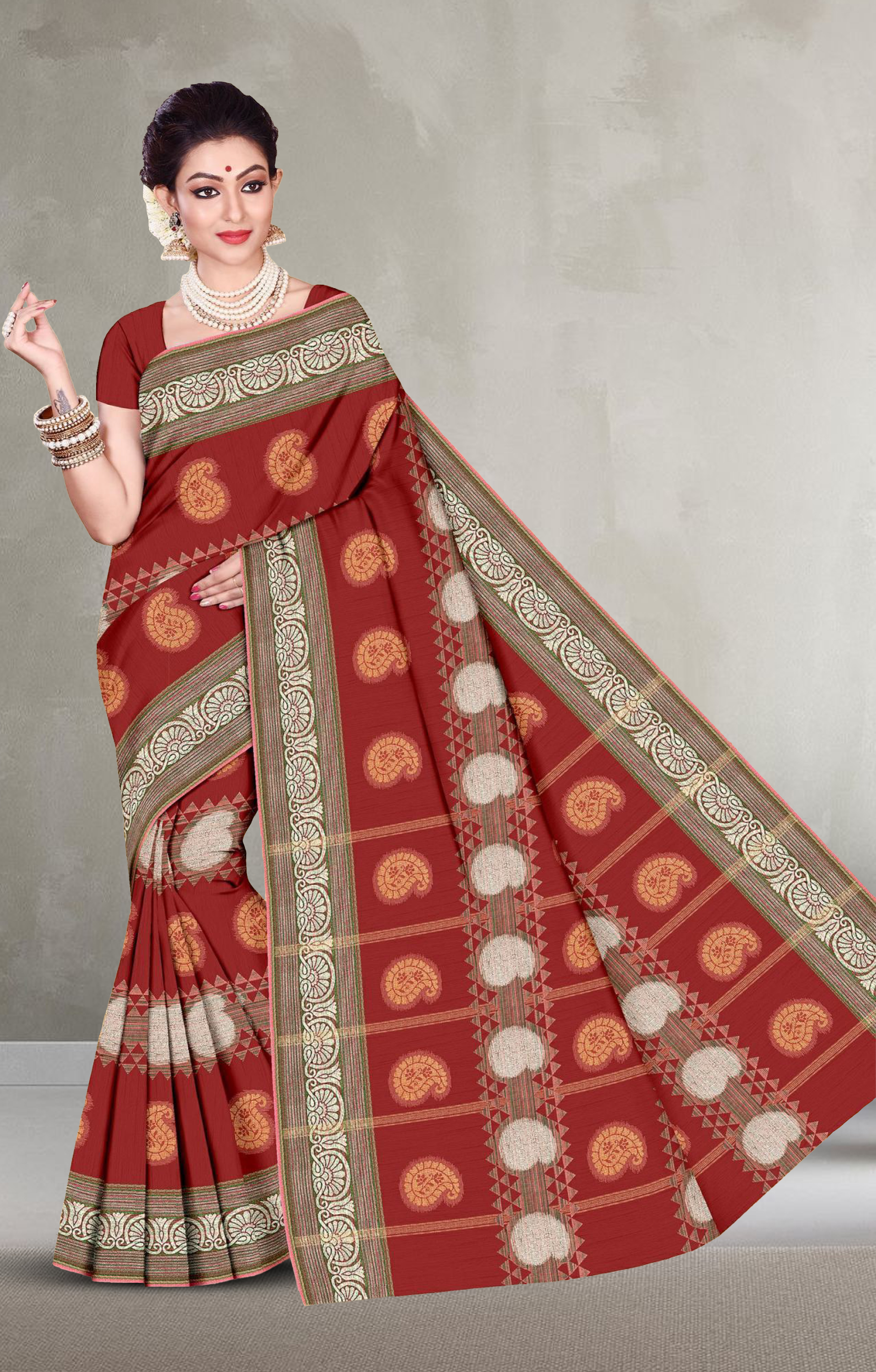 Printed Saree With Un-Stitched Blouse