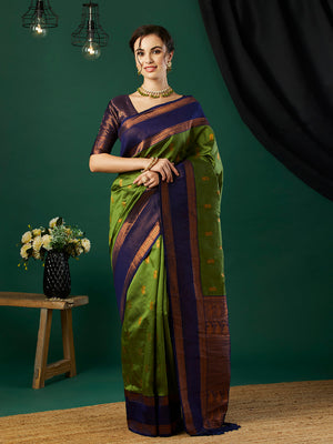Banarasi Silk Saree With Blouse Piece