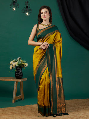 Banarasi Silk Saree With Blouse Piece